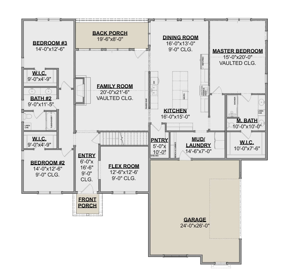 Main Floor for House Plan #1462-00021