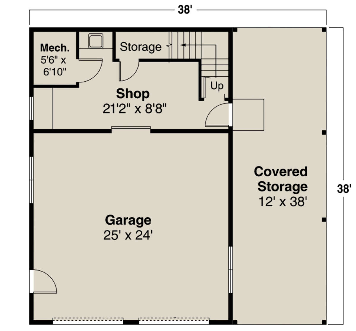Garage for House Plan #035-00857