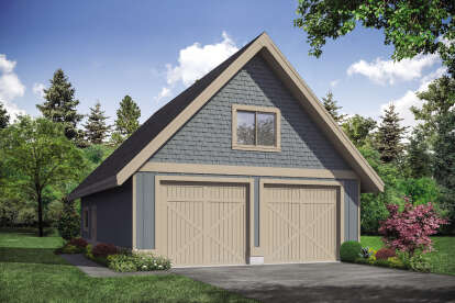 A Frame House Plan #035-00859 Elevation Photo