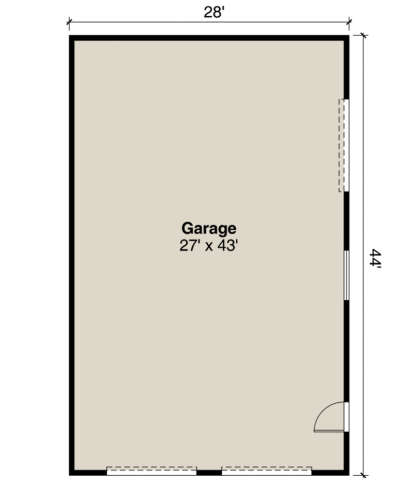 Garage for House Plan #035-00862