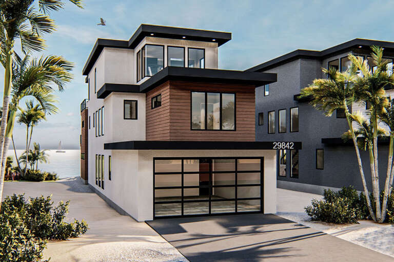Modern House Plan #963-00422 Elevation Photo