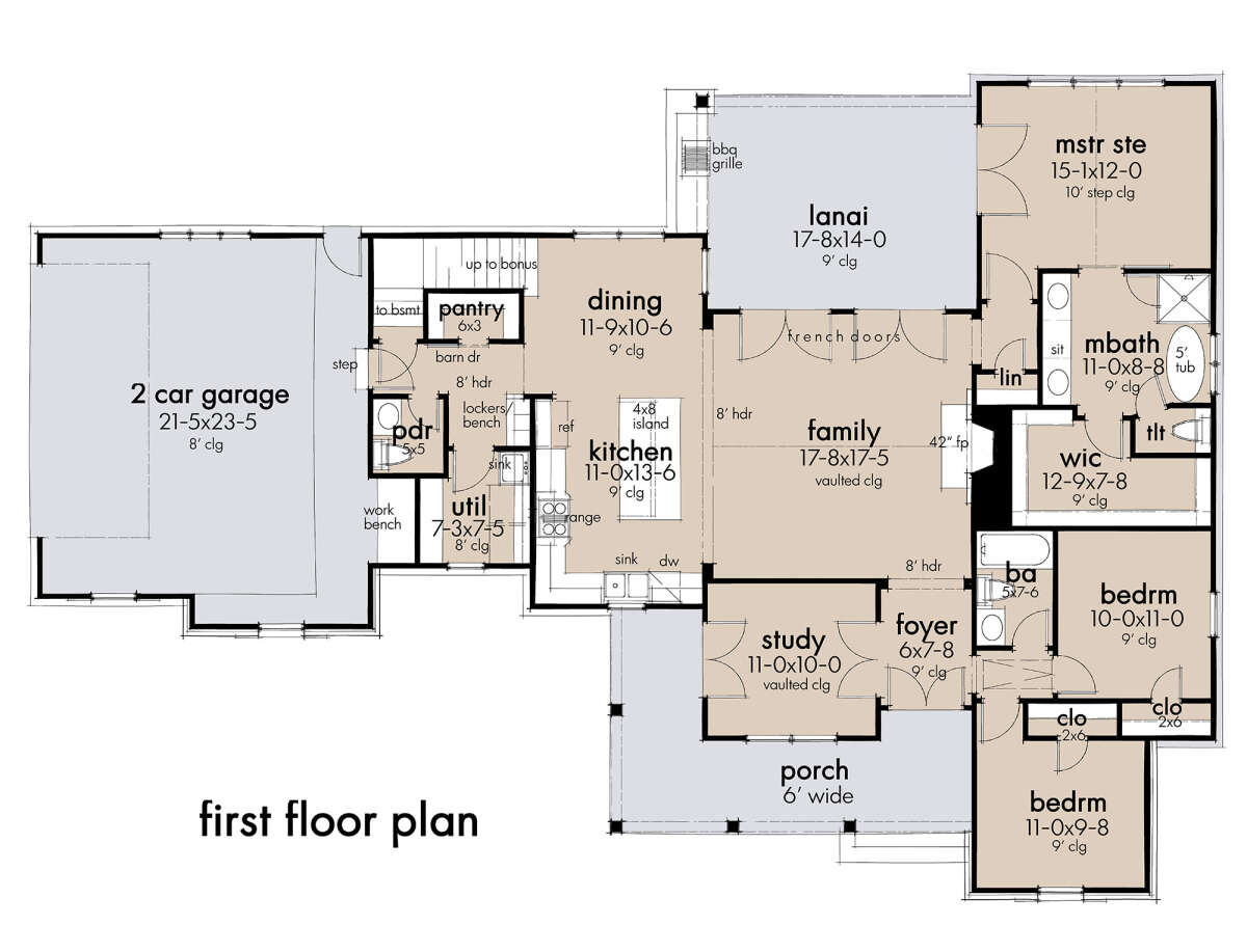 Main Floor for House Plan #9401-00109