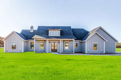 Modern Farmhouse House Plan #4534-00029 Build Photo