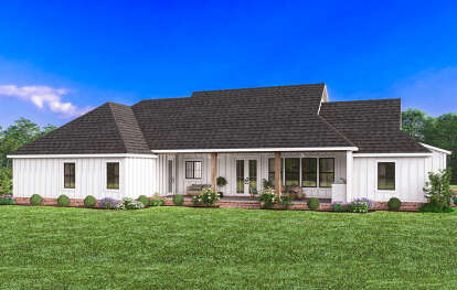 Modern Farmhouse House Plan #4534-00029 Elevation Photo
