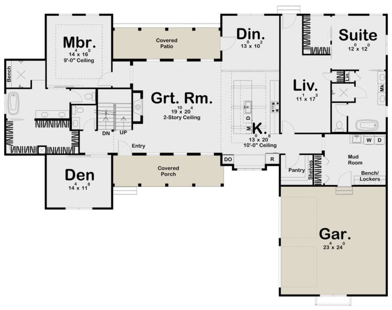 House Plan House Plan #24499 Drawing 1