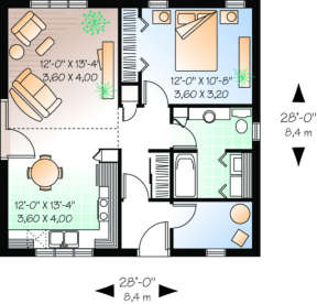 Main Floor for House Plan #034-00002