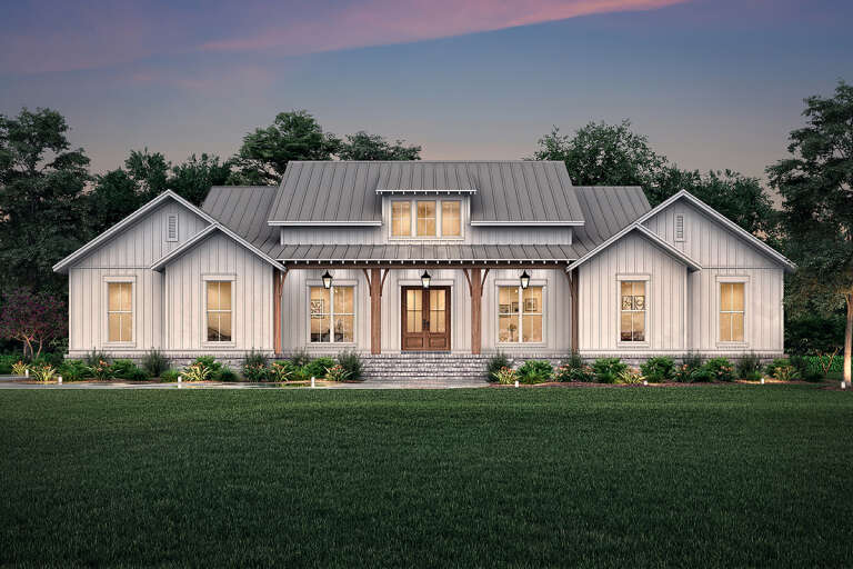 Modern Farmhouse House Plan #041-00224 Elevation Photo