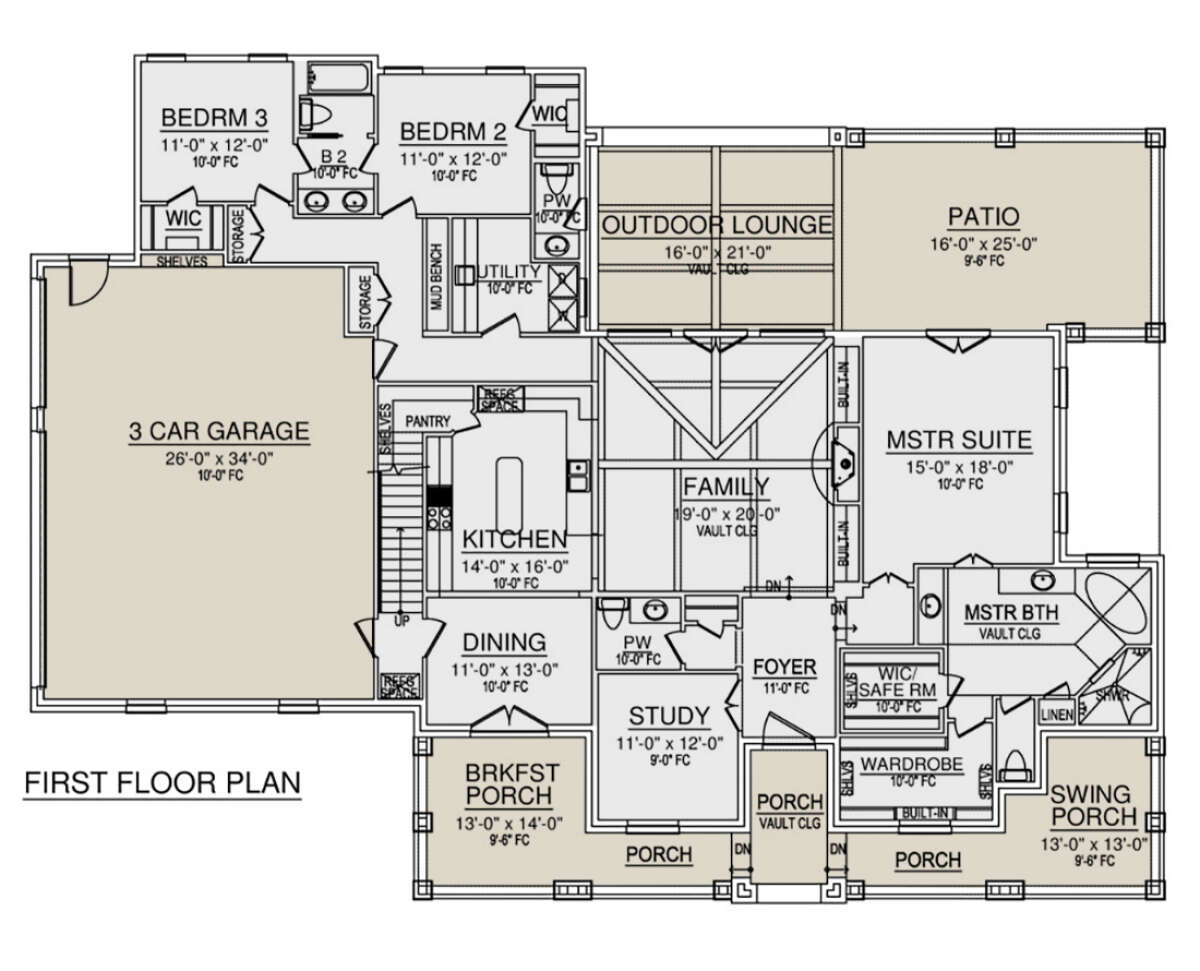 Main Floor for House Plan #5445-00371