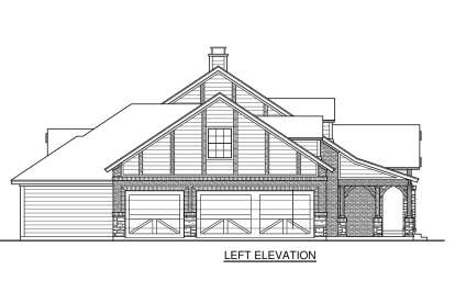 Country House Plan #5445-00372 Elevation Photo