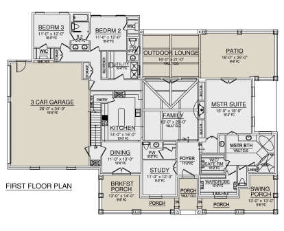 Main Floor for House Plan #5445-00372