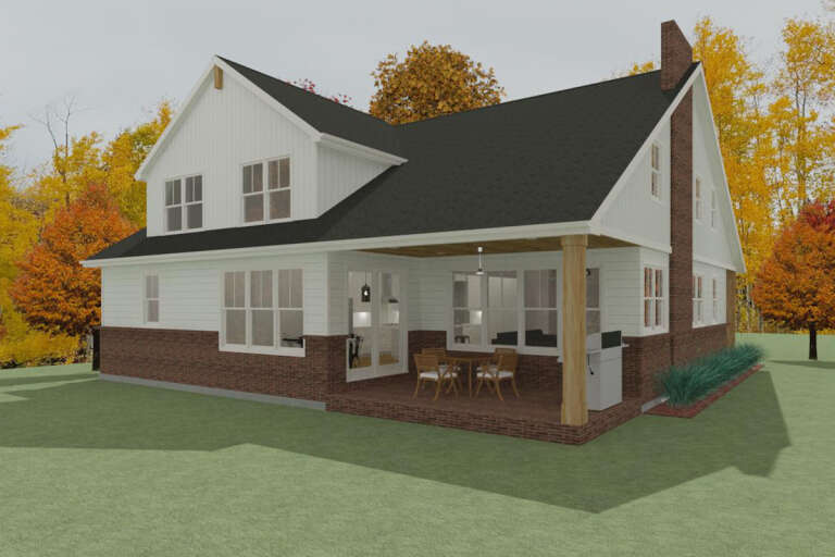 Modern Farmhouse House Plan #1462-00022 Elevation Photo