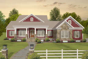 Country House Plan #036-00269 Elevation Photo