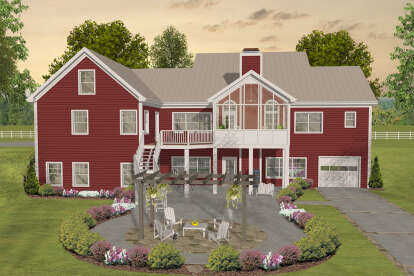 Country House Plan #036-00269 Elevation Photo