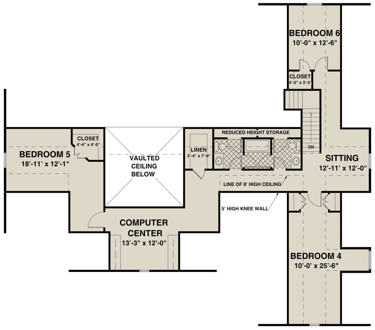 Optional Second Floor for House Plan #036-00269