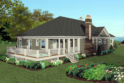 Country House Plan #036-00270 Elevation Photo