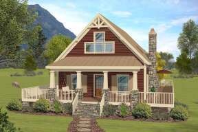 Country House Plan #036-00271 Elevation Photo