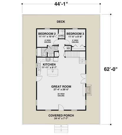 Main Floor for House Plan #036-00271