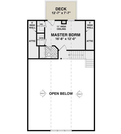 Second Floor for House Plan #036-00271