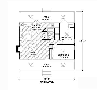 Main Floor for House Plan #036-00272