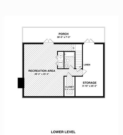 Basement for House Plan #036-00272