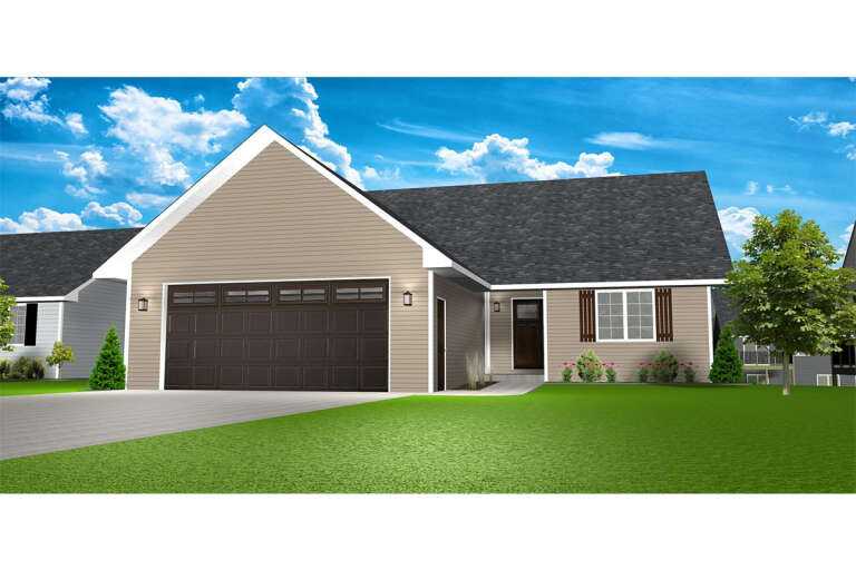 House Plan House Plan #24510 Front Elevation 