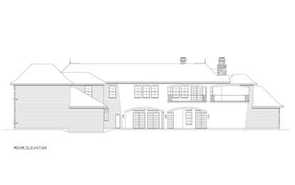 Luxury House Plan #5445-00373 Elevation Photo