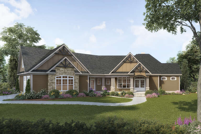 Craftsman House Plan #6082-00180 Elevation Photo