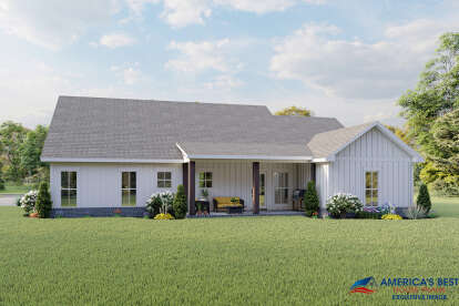 Modern Farmhouse House Plan #041-00225 Elevation Photo