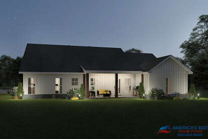 Modern Farmhouse House Plan #041-00225 Elevation Photo