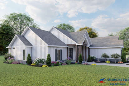 Modern Farmhouse House Plan #041-00225 Elevation Photo