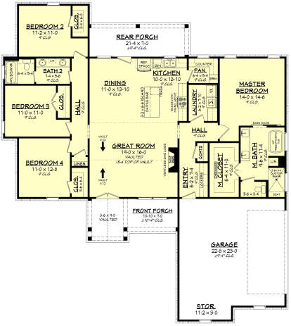 House Plan House Plan #24515 Drawing 1