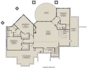 Basement for House Plan #5631-00125