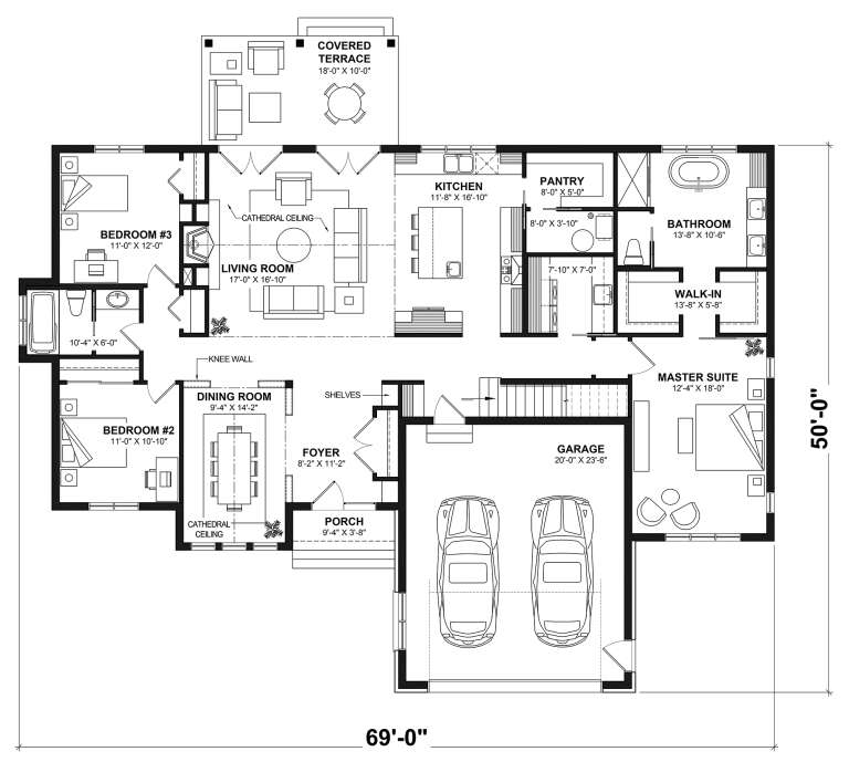 House Plan House Plan #24517 Drawing 1