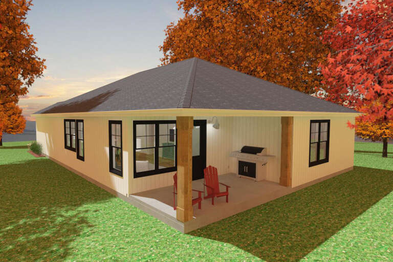 Modern Farmhouse House Plan #1462-00024 Elevation Photo