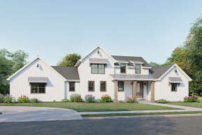 Modern Farmhouse House Plan #1462-00026 Elevation Photo