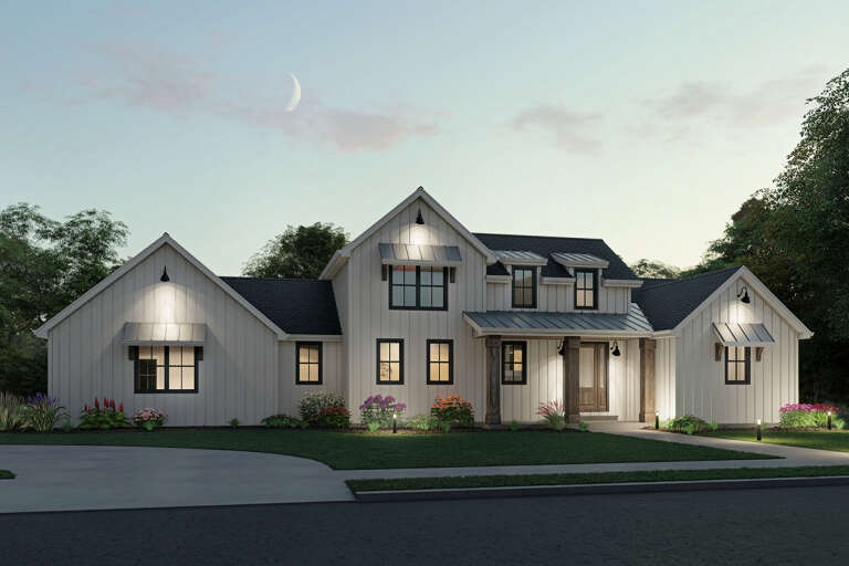 Modern Farmhouse House Plan #1462-00026 Elevation Photo