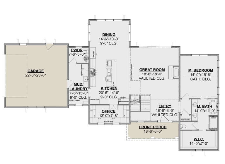 House Plan House Plan #24520 Drawing 1