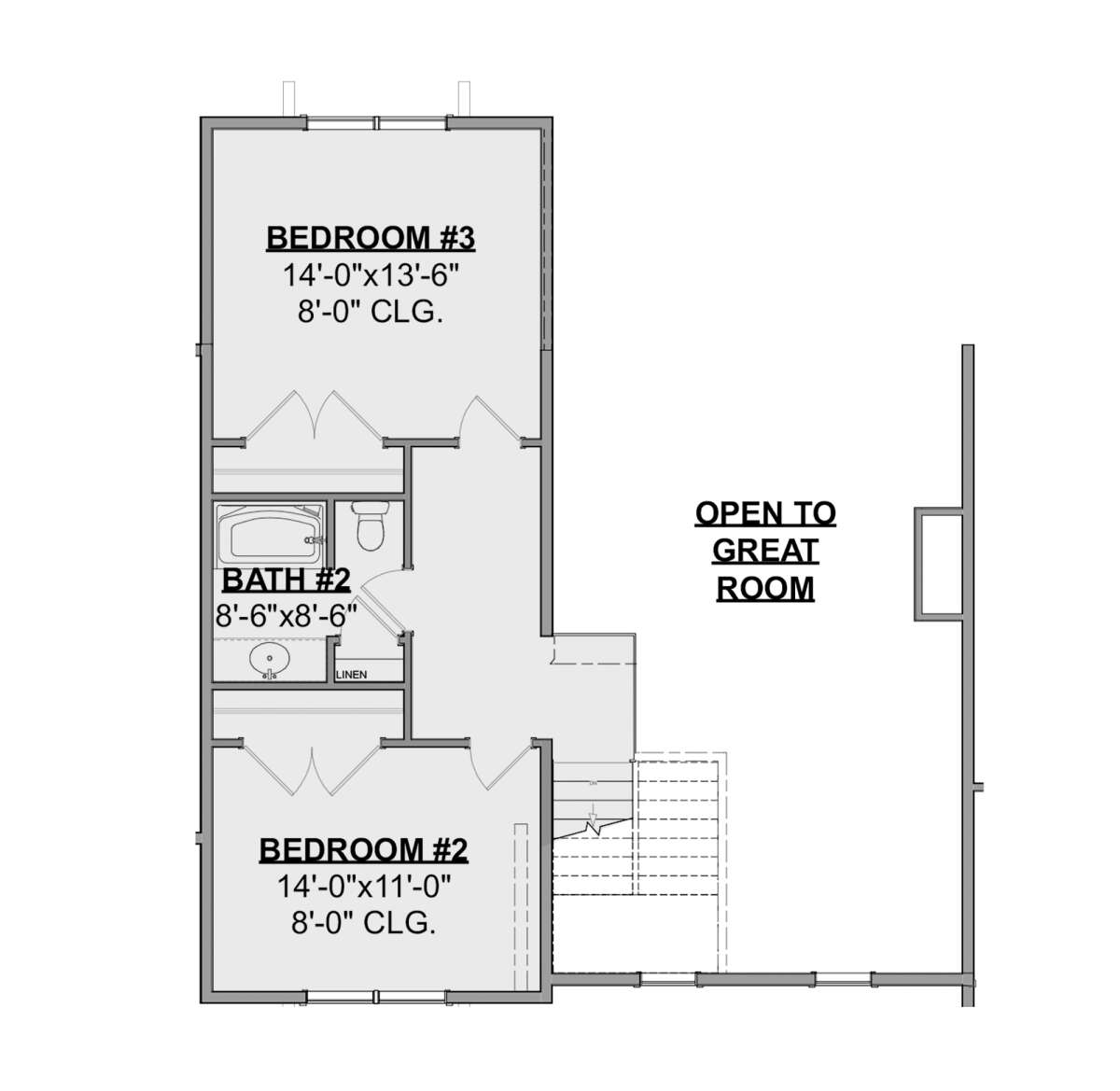 Second Floor for House Plan #1462-00026