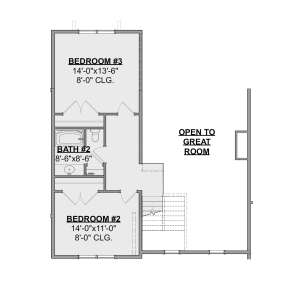 Second Floor for House Plan #1462-00026