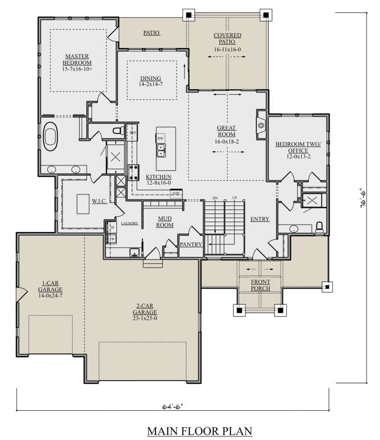 House Plan House Plan #24523 Drawing 1