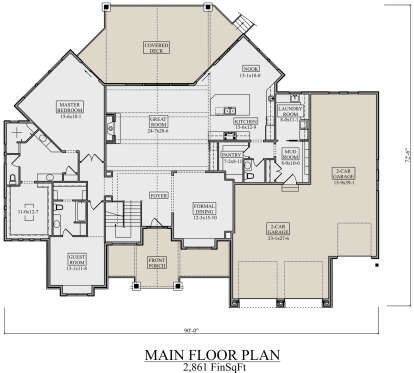 House Plan House Plan #24525 Drawing 1
