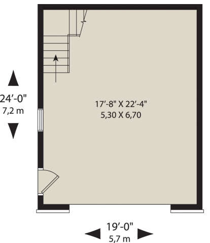 Garage for House Plan #034-01252