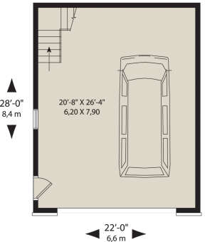Garage for House Plan #034-01253