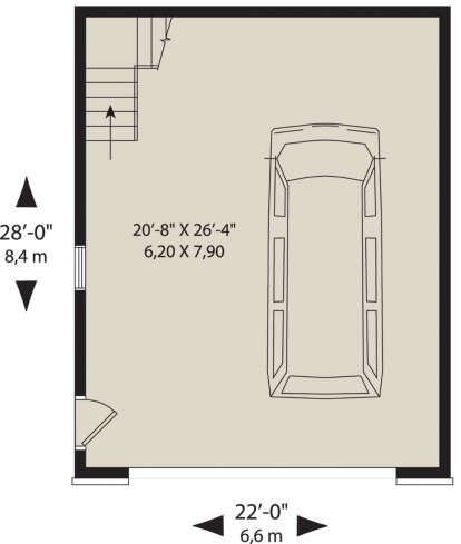 Garage for House Plan #034-01253