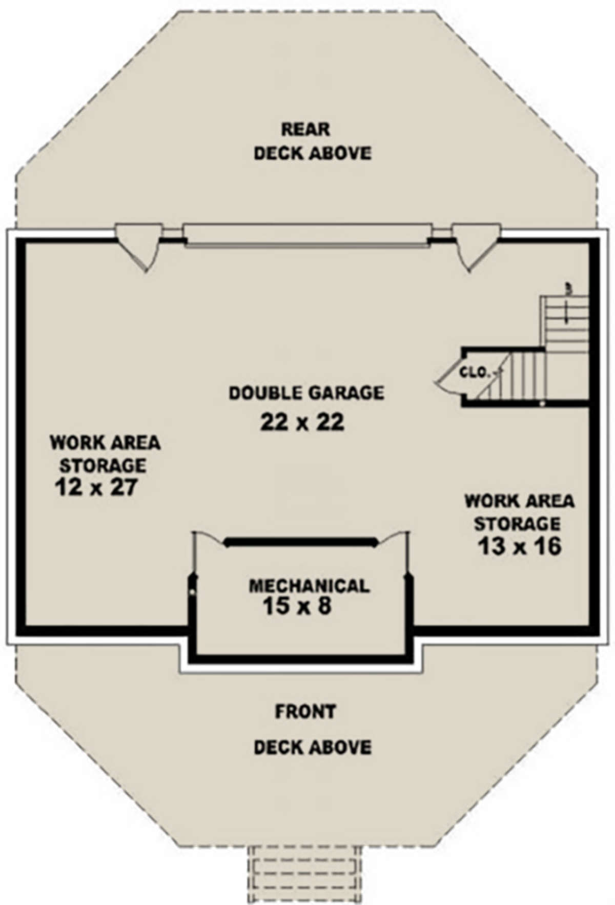 Garage for House Plan #053-00214