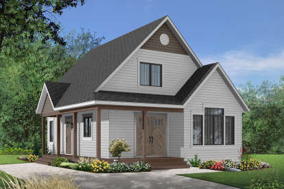 1 Bed, 1 Bath, 1412 Square Foot House Plan - #034-01255