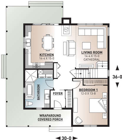 House Plan House Plan #24532 Drawing 1