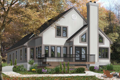 3 Bed, 2 Bath, 2162 Square Foot House Plan - #034-01257