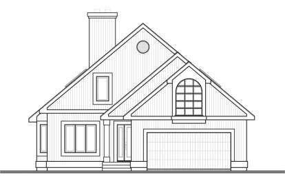 Lake Front House Plan #034-01257 Elevation Photo