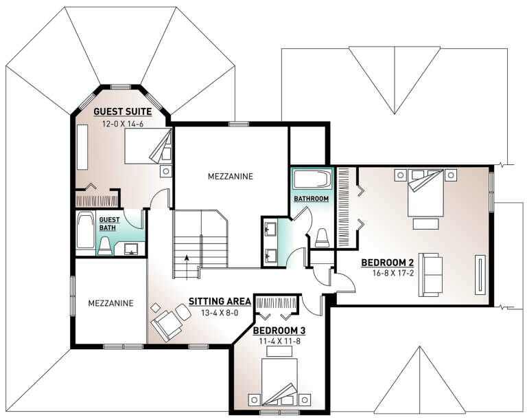 House Plan House Plan #24534 Drawing 2